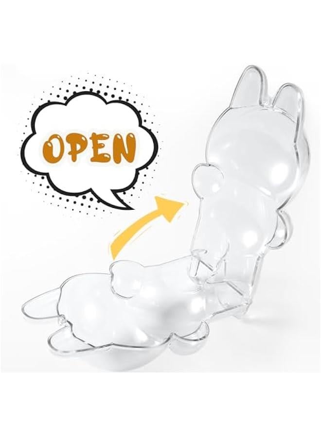 Protective Case for Plush Figure Doll, 6.9 Inch Display Stand Acrylic Case Cover Mini Transparent Standing Doll Protector Cover Clear Dust Cover Walking Display Bag Display Case for Fan Collection - Image 3